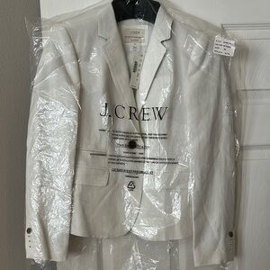 J. Crew White Linen Women's Blazer